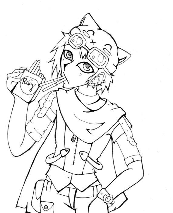 Gaara Lineart