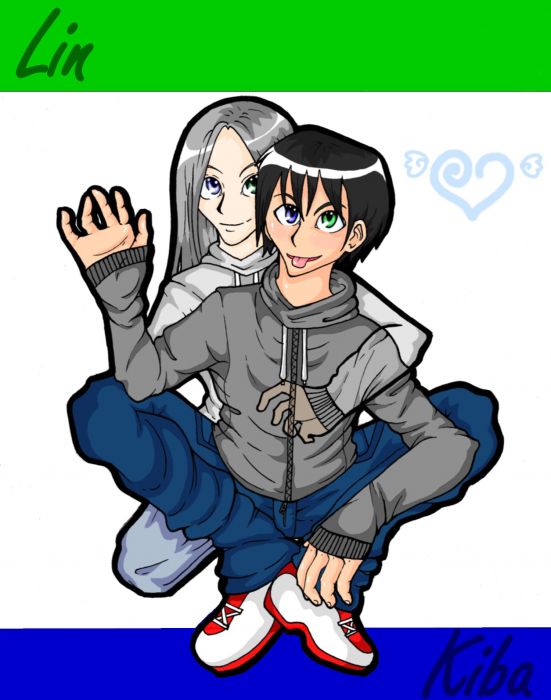 Kiba And Lin (art Trade)