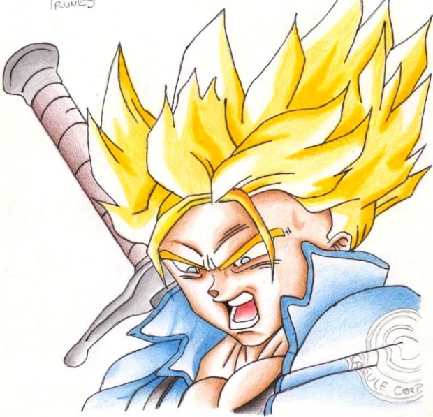 Trunks Powering up