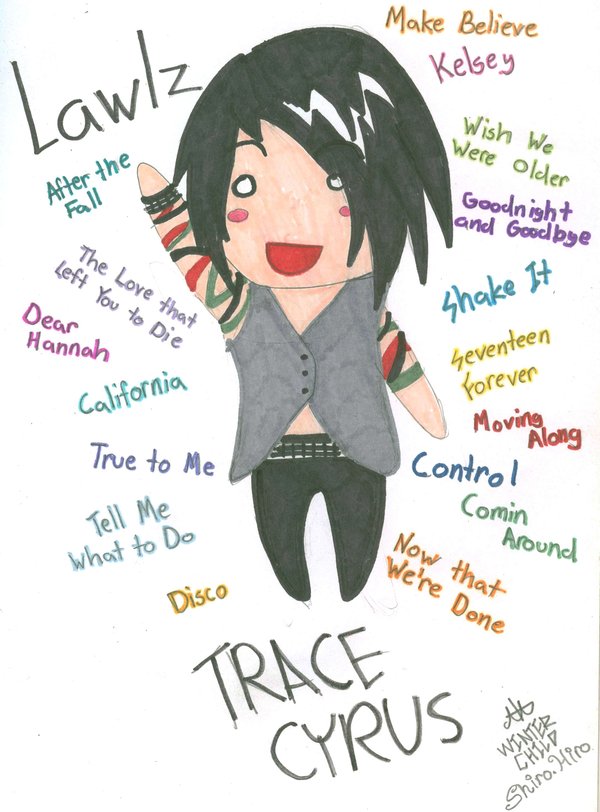 Chibified Trace Cyrus!!