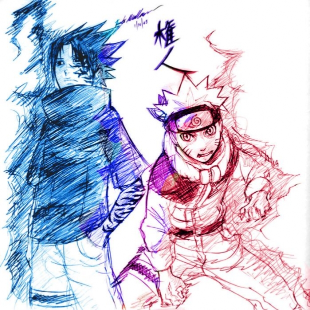 Naru/sasu Sketch (colored)