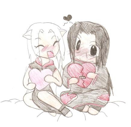 Chibi Zelda And Itachi! ^.^