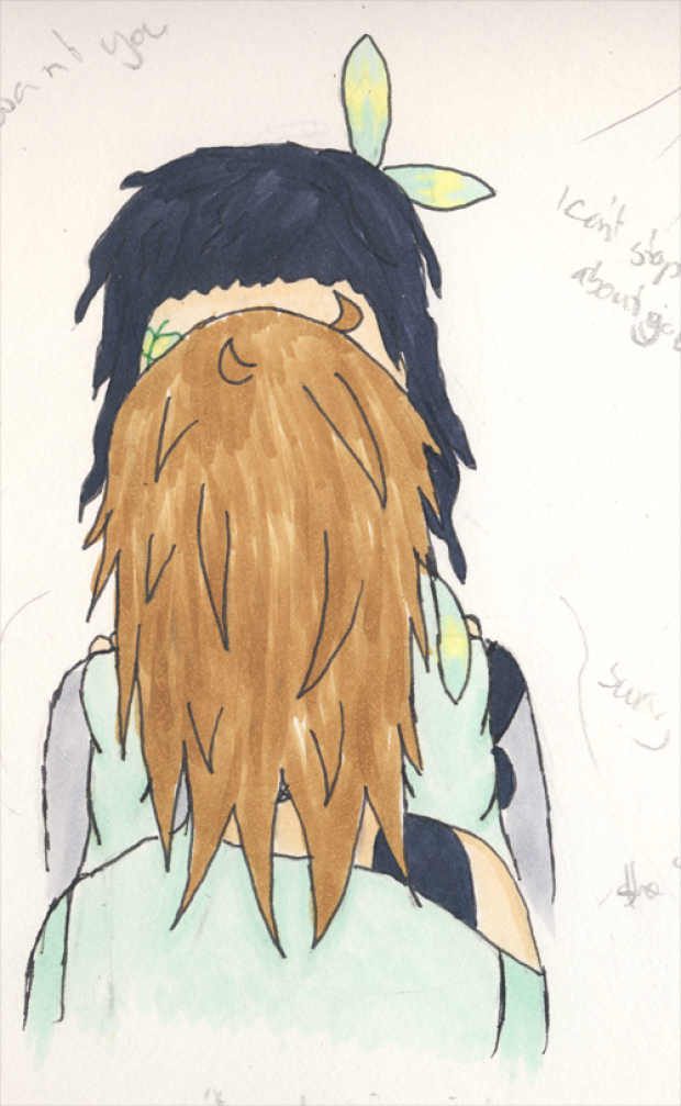 Tribe Meme "Draw yourself dacing with your fav character"