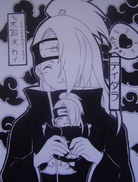 Deidara Holding Hs Doll...uh,clay?