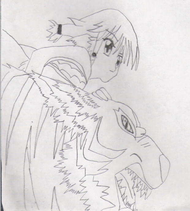 Girl On  Tigger(Un colored)