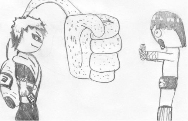 Gaara's New Sand Technique