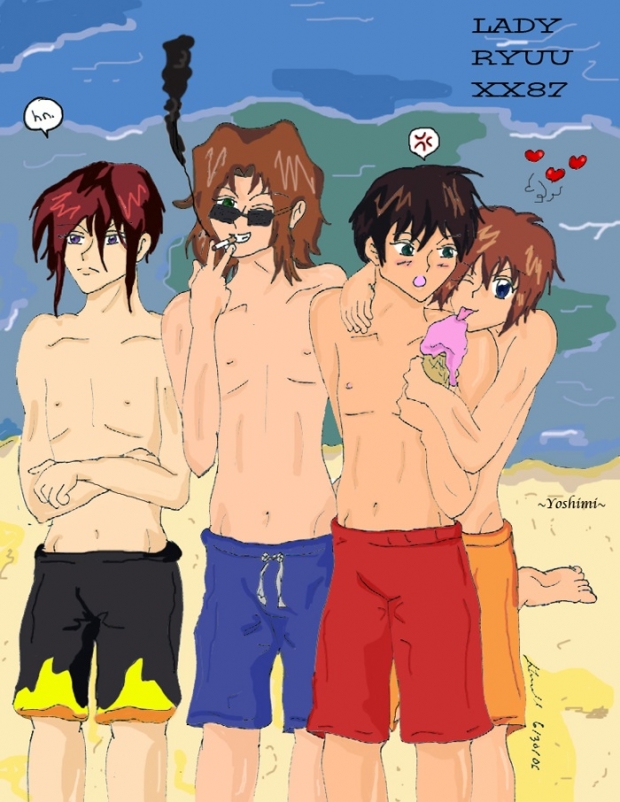 Bishies At The Beach