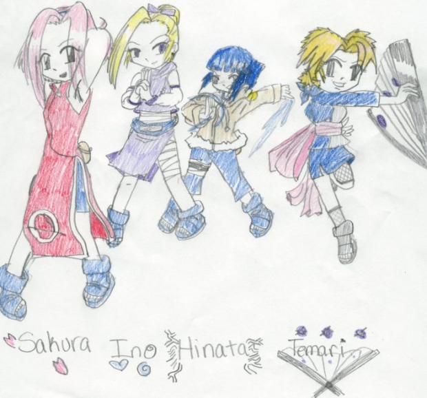 Sakura, Ino, Hinata, Temari!