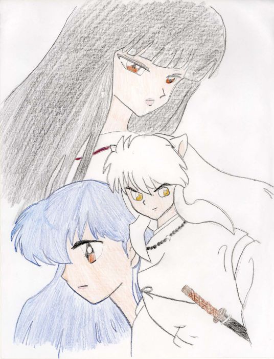 Kikyo, Inuyasha, And Kagome