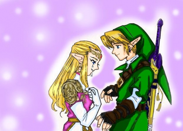 Manga Zelda Scene With Bg