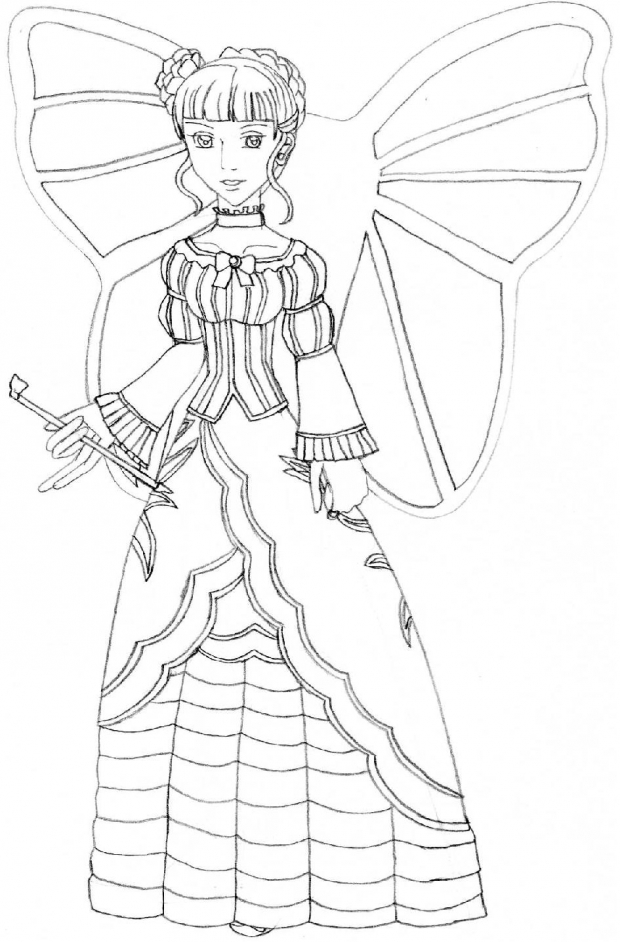 Golden Witch lineart