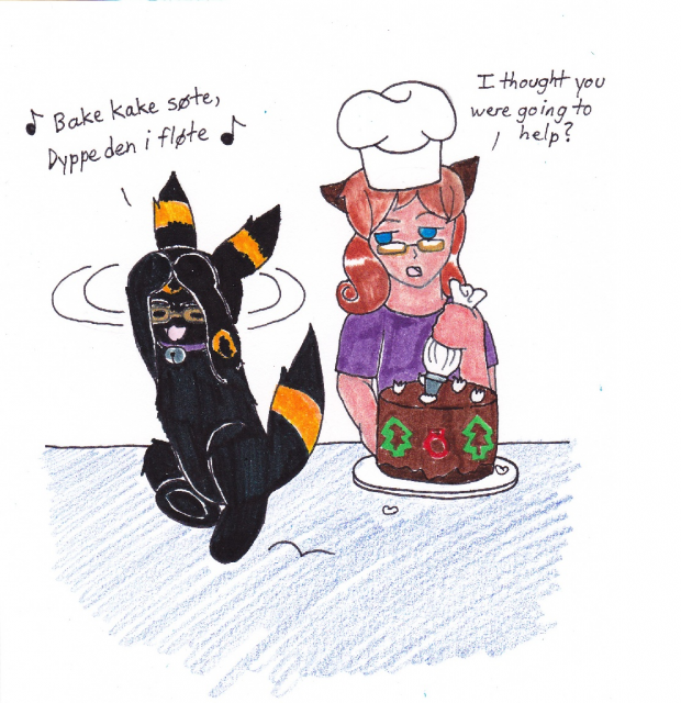 Christmas cake and carolling