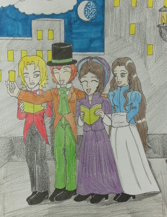 SS Fan Art: Here We Come A-Caroling . . .