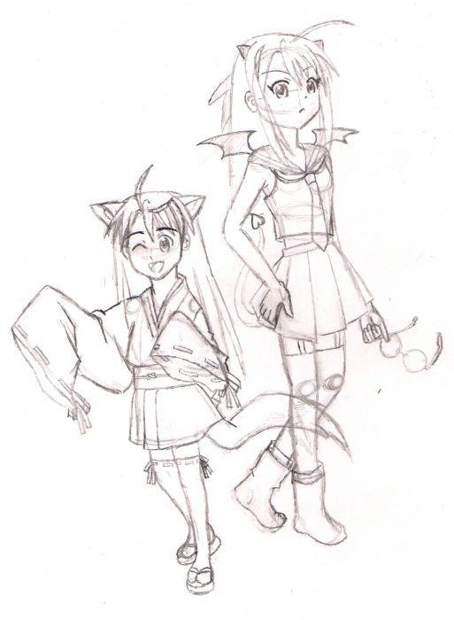 Cosplay Negi/chi-u Sketch