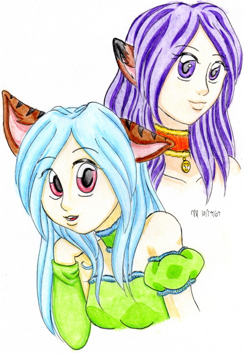 Art Trade: Mew Sisters