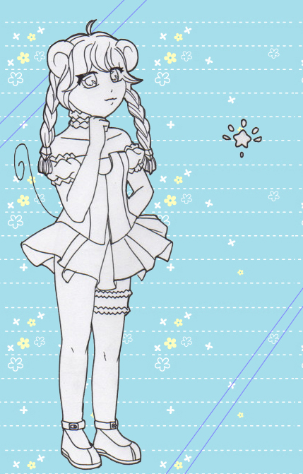 Ref WIP: Mew  blue berry popsicle