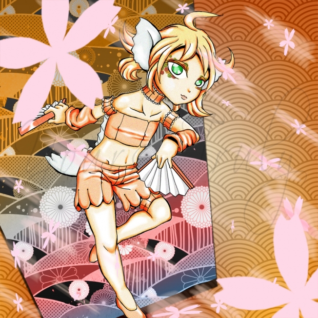 Mew Koi Apricot Dance colored