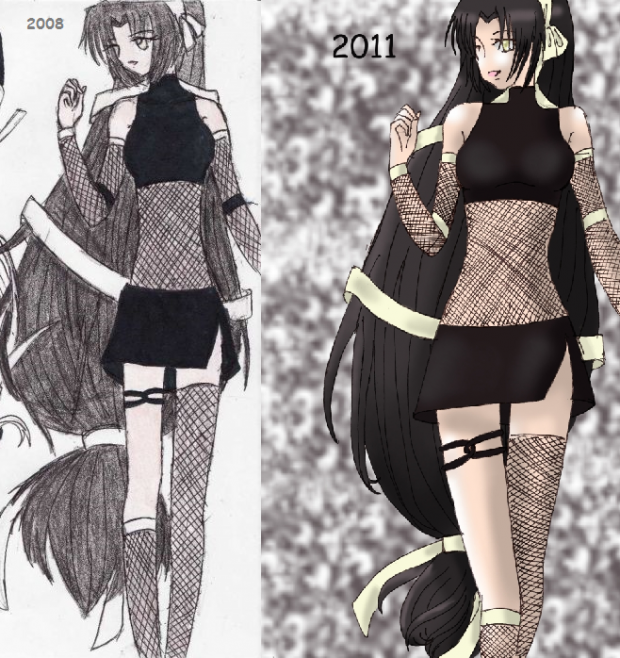 Black Haird Girl (Before & After)