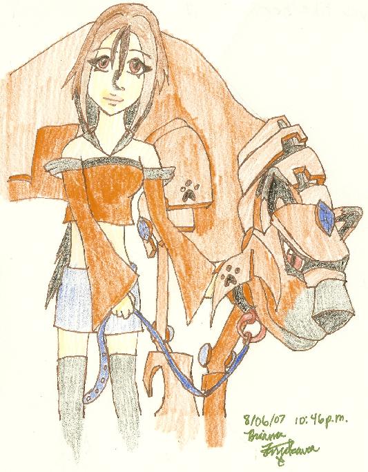 Maki And A Fox Robot