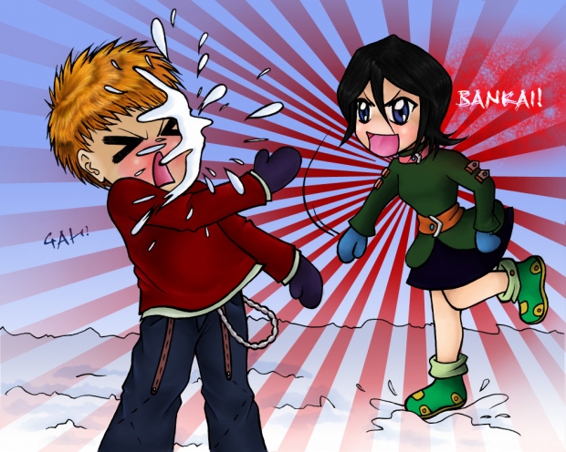 Challenge: Snowball fight