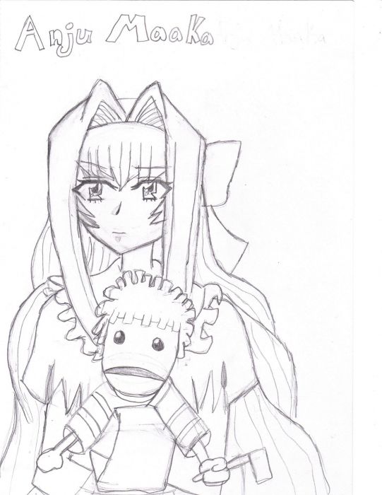 Anju Maaka(marker)[uncolored]