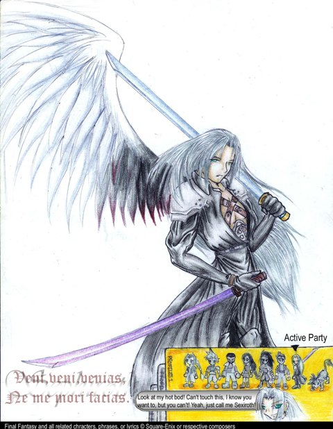Sephiroth - Colored Pencils Version