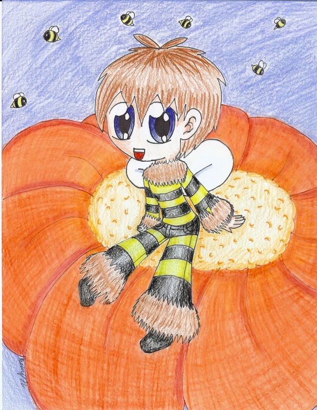it was meant to be. — coloured a doodle of tubbo bee :D