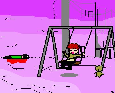 Gaara Kid On A Swing