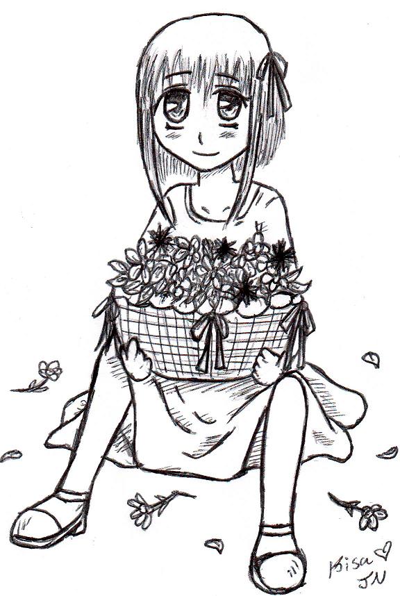 Kisa Sohma With A Flower Basket