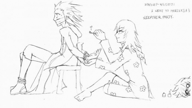 Marluxia's Sleepover Party