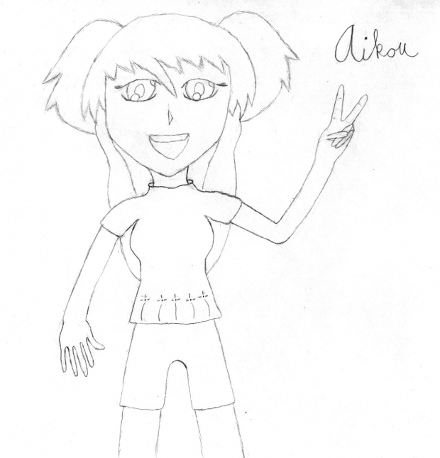 Aikou my OC (sketch, not finished)
