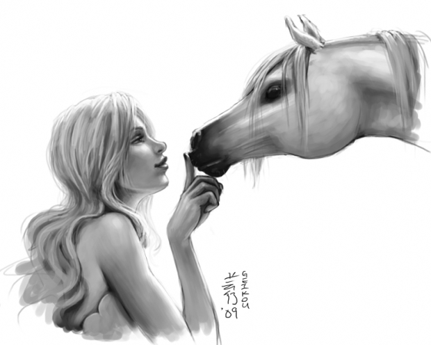 Sketch - Girlie 'n' Horsie