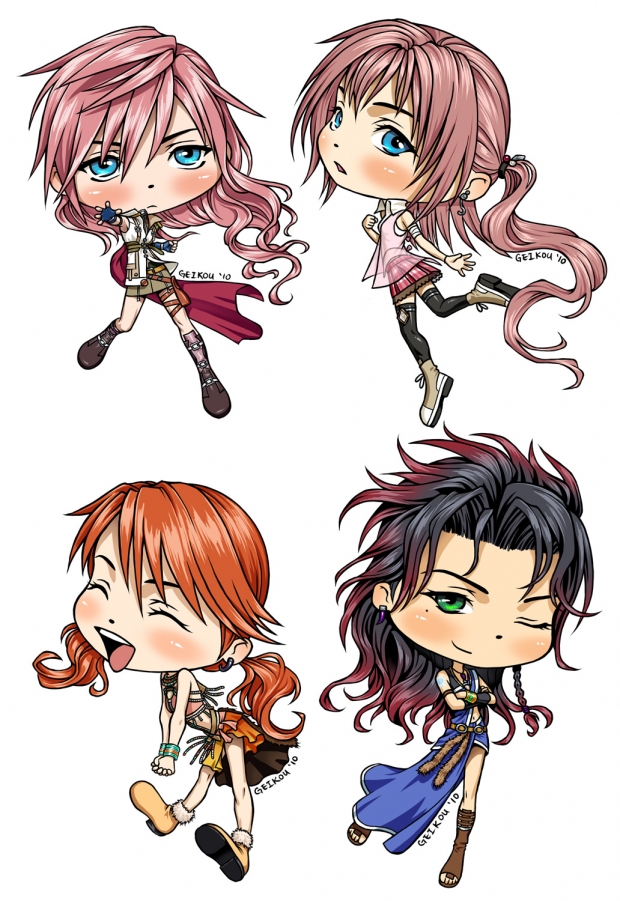 Chibi Ladies of FFXIII