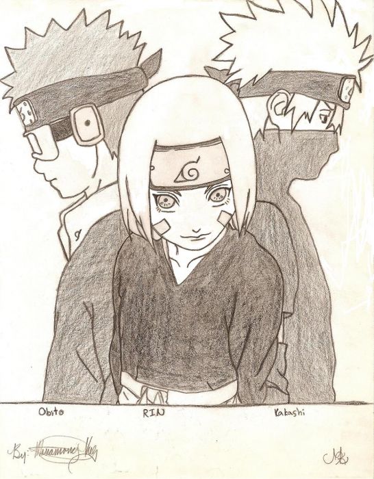 Rin,obito, And Kakashi.....