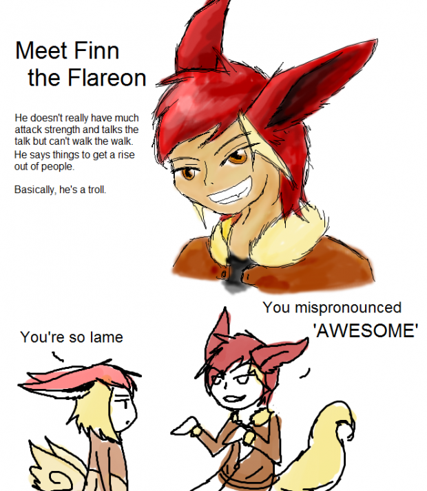 Meet Finn the Flareon