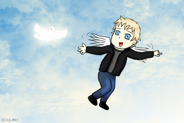 Angel + Pigeon - for UnknownRumors