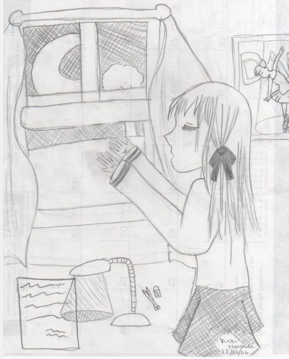 Tohru Looking Out  A Window