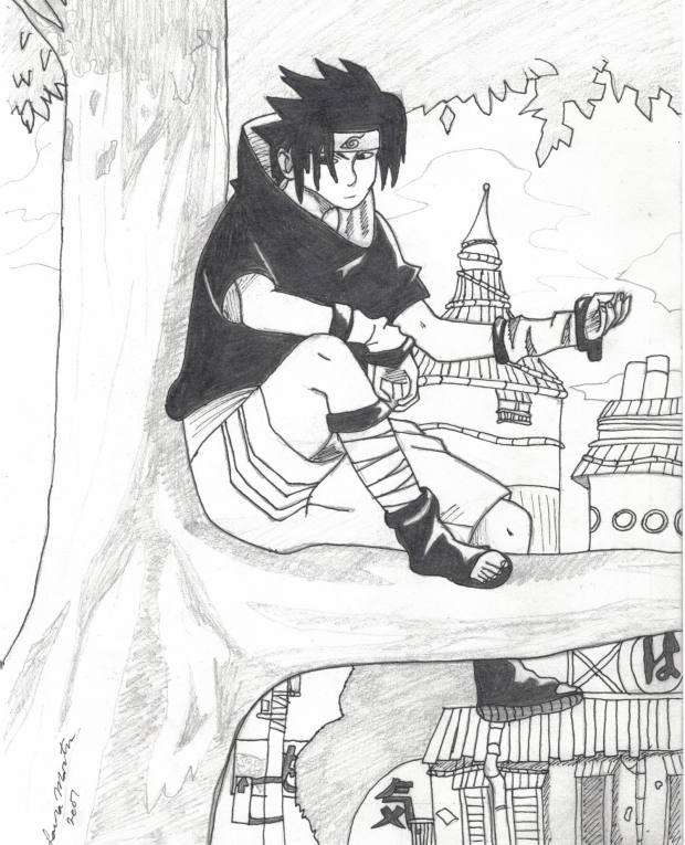 Sasuke in Tree