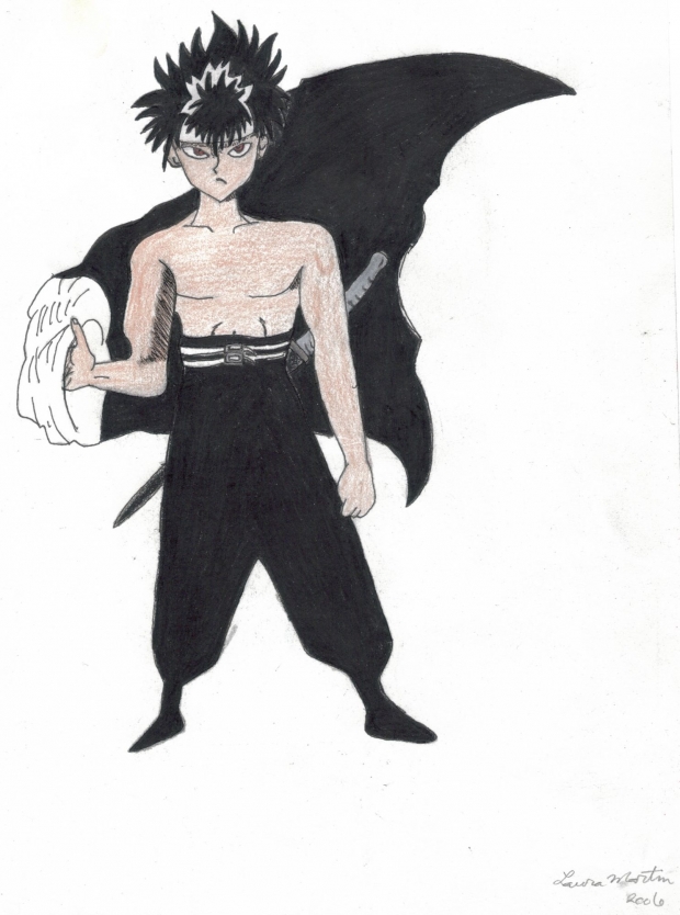 Hiei in cloak
