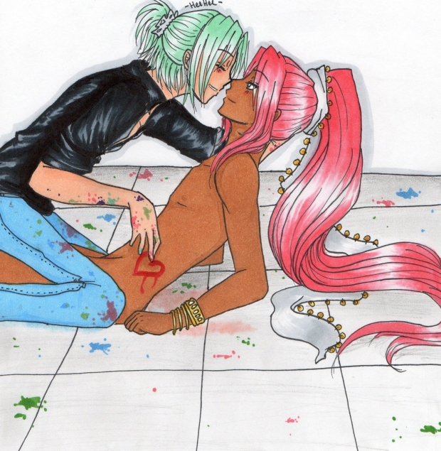 Mmm, fingerpainting...