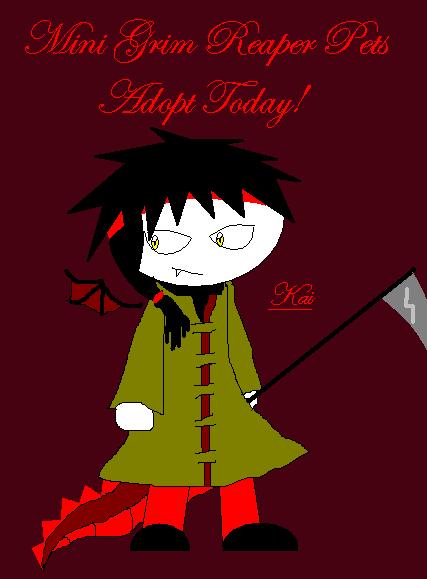 Kai the Mini Grim Reaper Pet