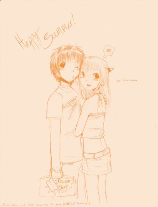 Shiro And Yuki (art Trade)