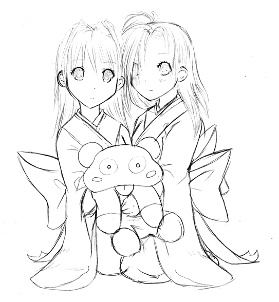 Holiday Kimonos- Sketch