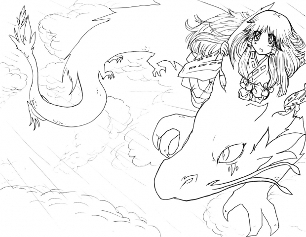 Collab Lineart with AngelBest Dream