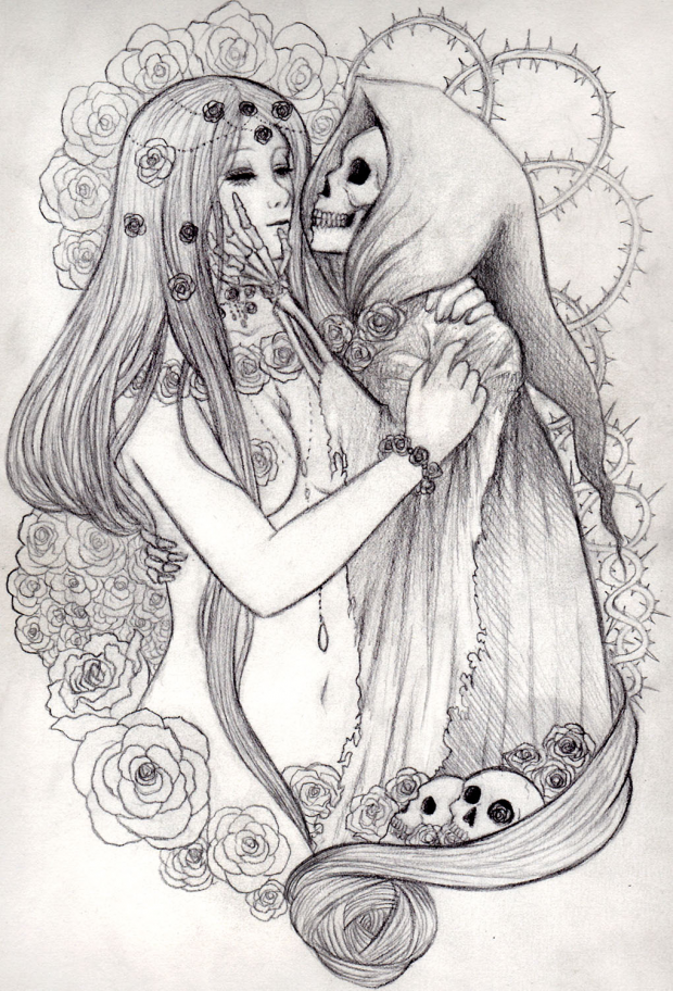 Kiss with Death (sketch)