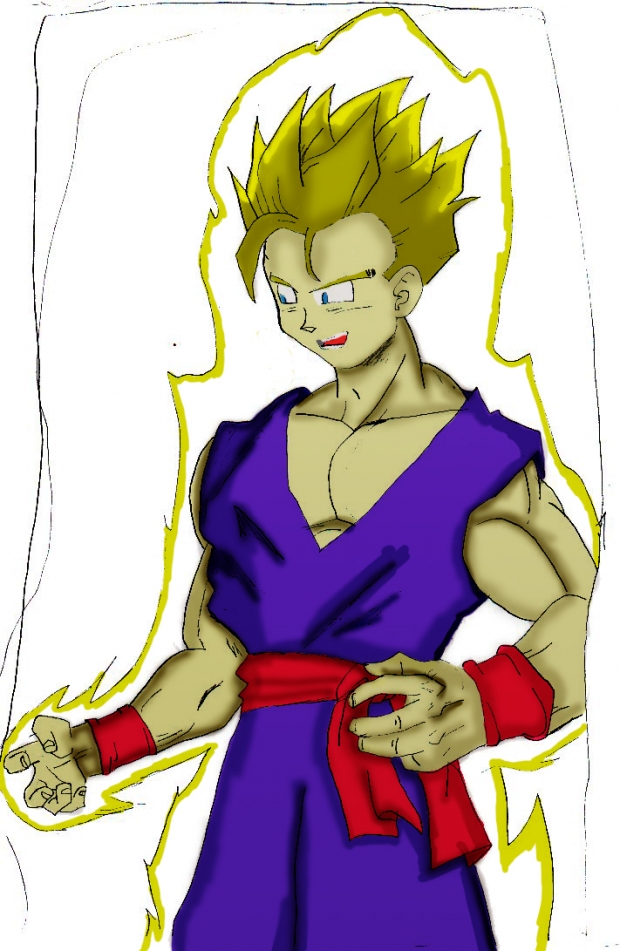 Gohan ssj training color