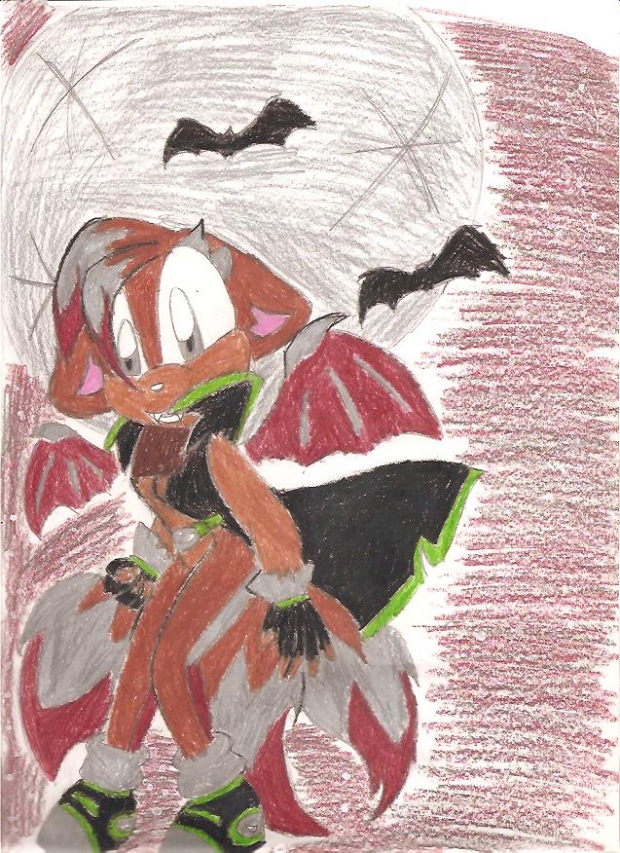 Silver Moon And Blood Red Sky