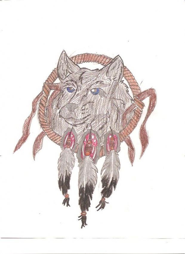 Dream Catcher Wolf