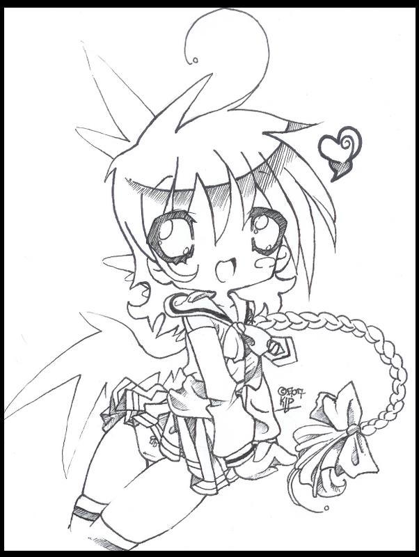 Chibi Hikaru *lineart*