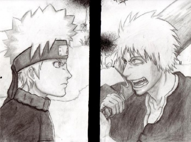 Ichigo And Naruto Fighting